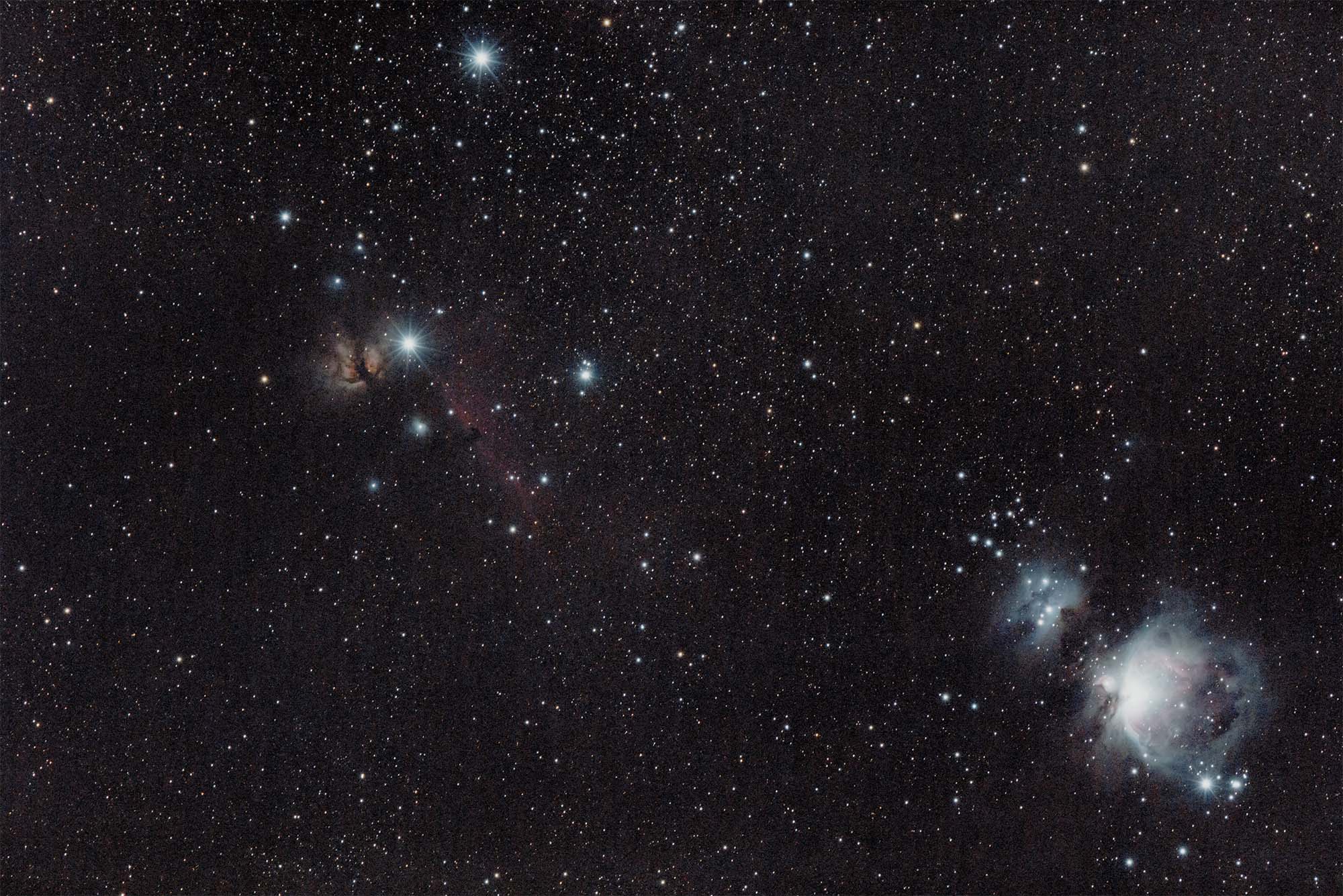 Las Nebulosas de Orión, Flama y Cabeza de Caballo.